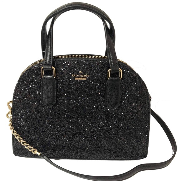 kate spade Handbags - Kate Spade black glitter mini Reilly
